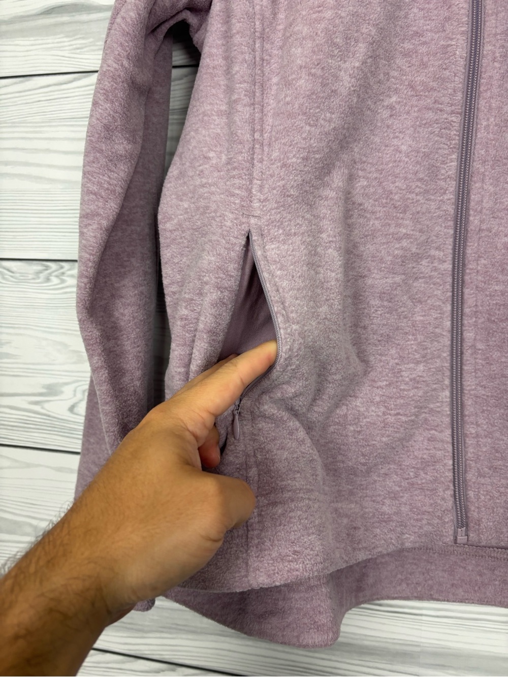 Duluth Trading Co. Frost lake fleece full zip up jacket lavender size large NWT - Picture 2 of 7